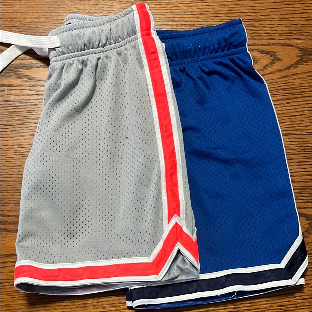 OshKosh B'gosh Gray and Blue Mesh Athletic Shorts